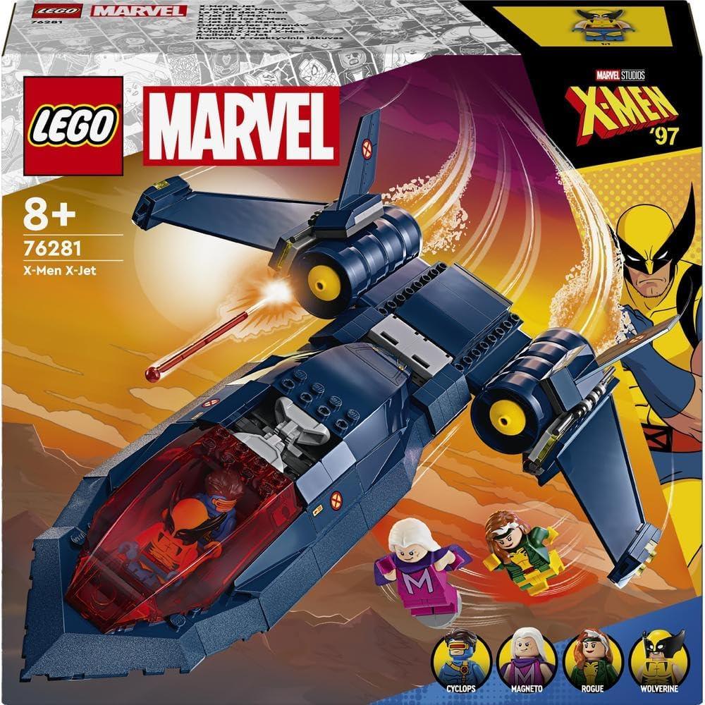 LEGO 76281 Marvel X-Men X-Jet Buildable Toy Plane for Kids