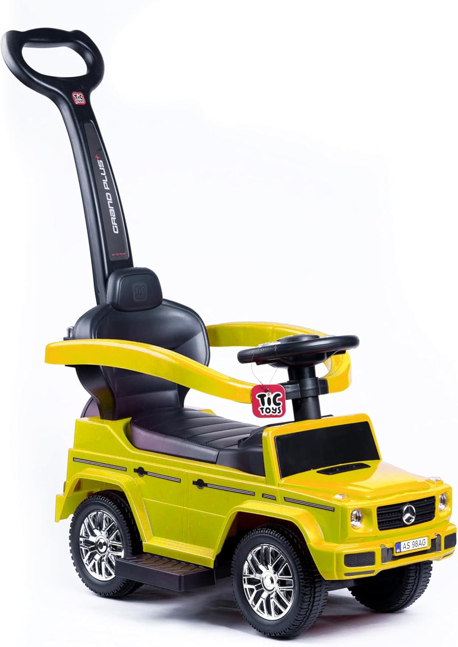 Tic Toys Grand Plus Multi-Position Ride-On with Music & Storage - Yellow