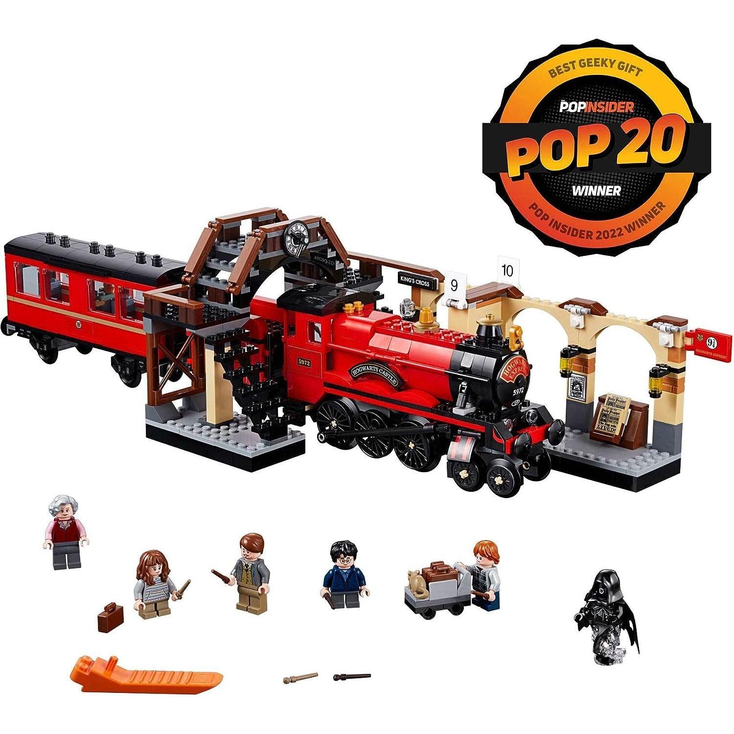 LEGO 75955  Harry Potter Hogwarts Express Toy Train Building Set includes Model Train and Harry Potter Minifigures Hermione Granger and Ron Weasley (801 Pieces) Retired