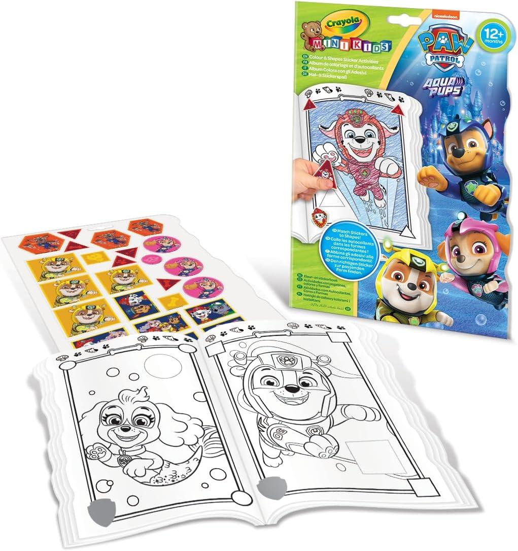 Crayola Vivid Imaginations Paw Patrol Colour and Shapes Activity Book