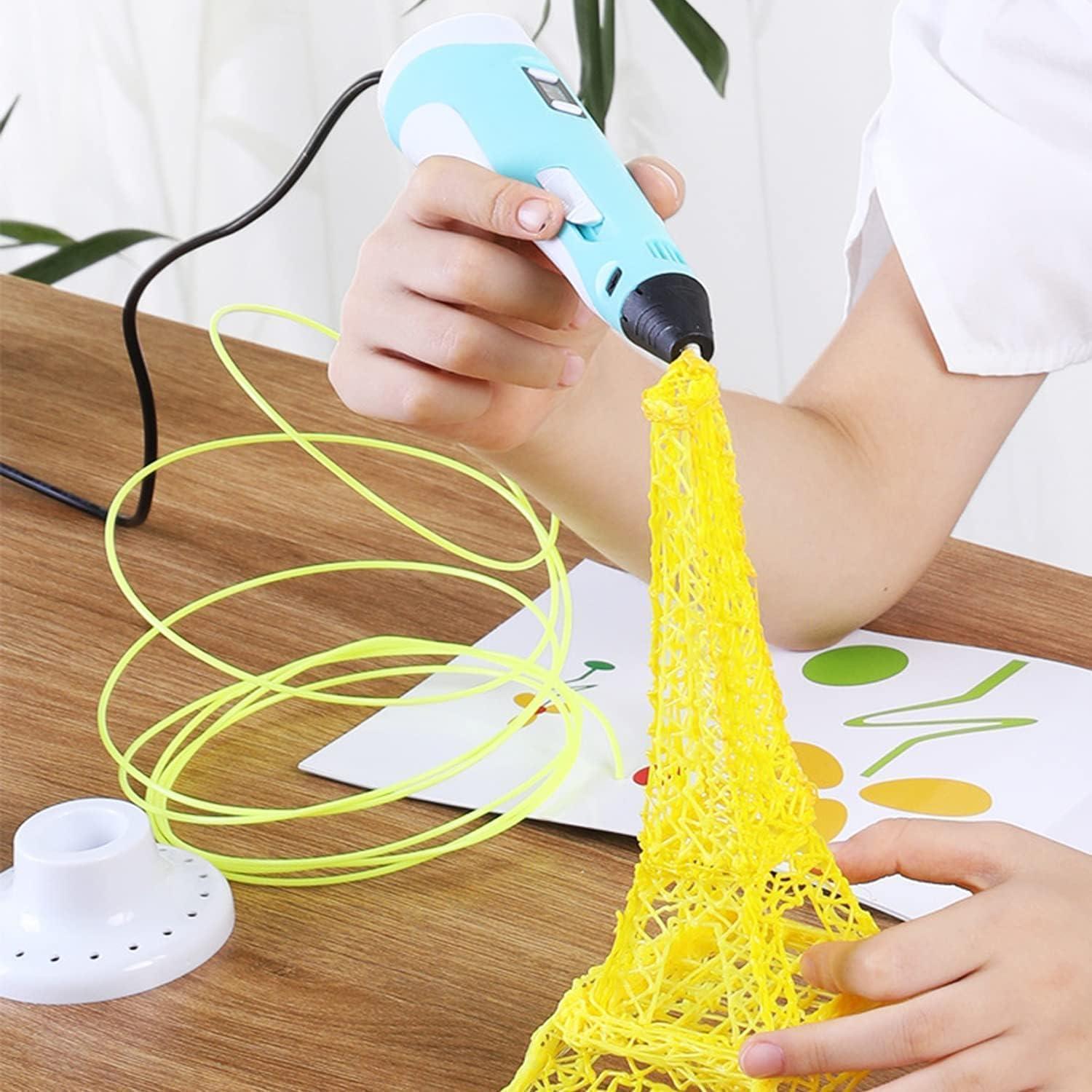 Scriptronics 3D Pen for Kids, 5m 3 Color PLA Filament, 3D Doodle Pen Creative Toys - Colors may vary