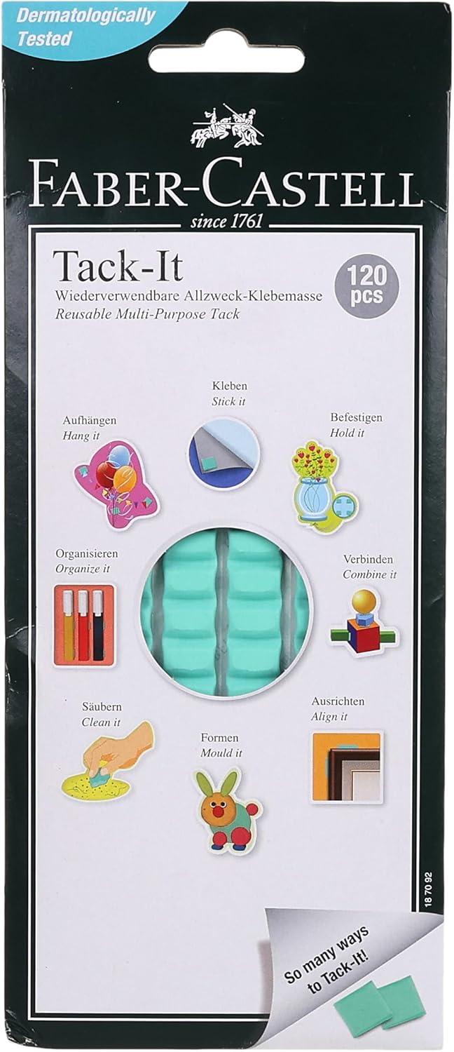 Faber-Castell Tack it 120pcs 75gms - Green