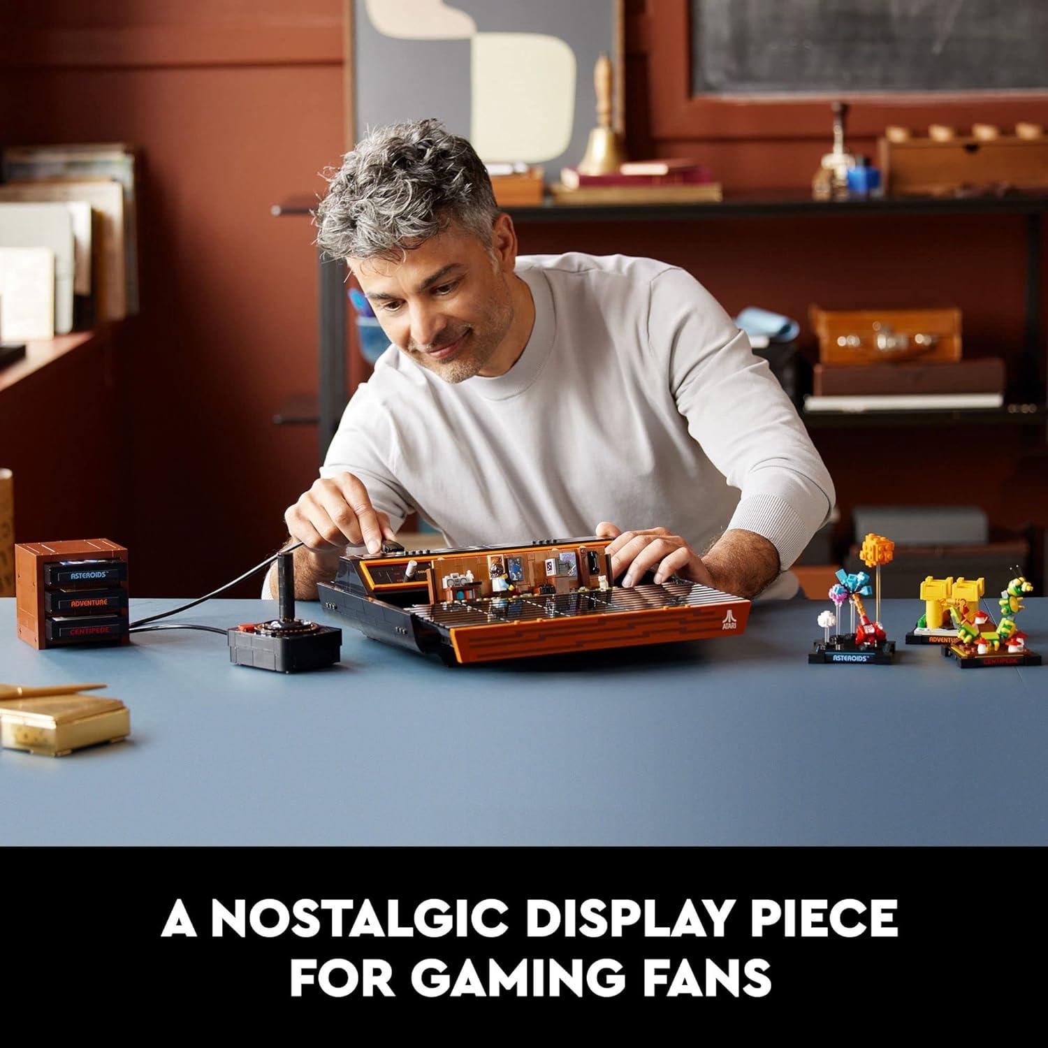 LEGO 10306 Icons Atari 2600 Building Set 10306 - Retro Video Game Console and Gaming Cartridge Replicas, Featuring Minifigure and Joystick, Nostalgic 80s Gift for Gamers and Adults (Retired)