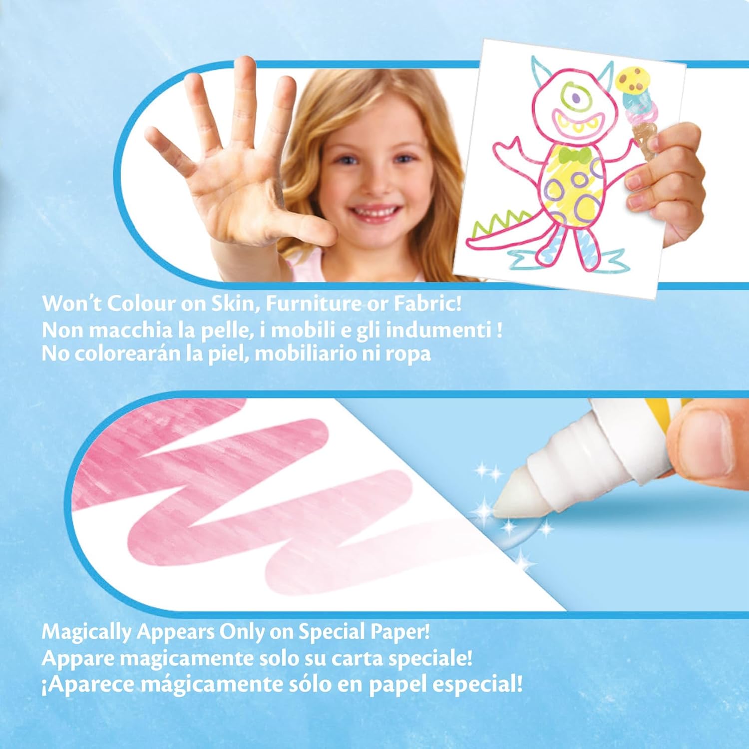 Crayola Color Wonder, Set of 10 Smudgeless Markers with Transparent Inks, Pastel Colors