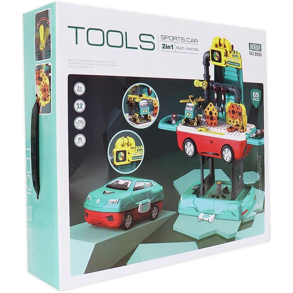 Megajoy AU 69 قطعة 2 في 1 أداة إصلاح السيارة الرياضية التظاهرية - 8043