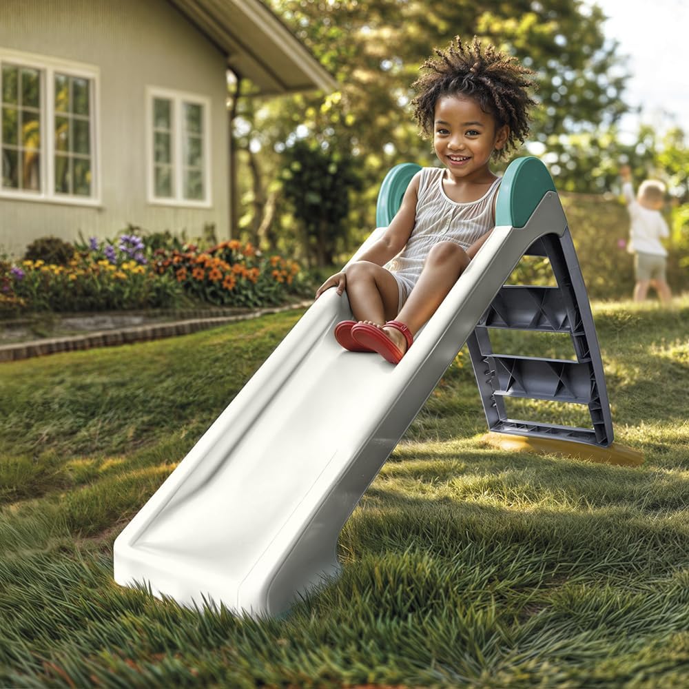 Dolu Kids Slide Indoor and Outdoors - White