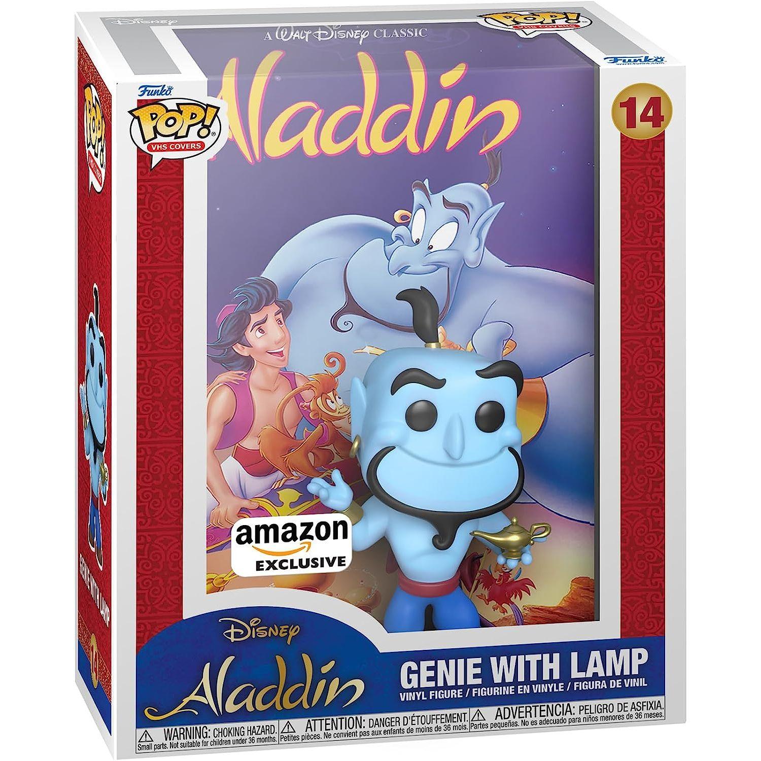 Funko Pop! VHS Cover Disney Aladdin - Genie With Lamp - BumbleToys - 18+, Action Figure, Aladdin, Boys, Funko, Pre-Order