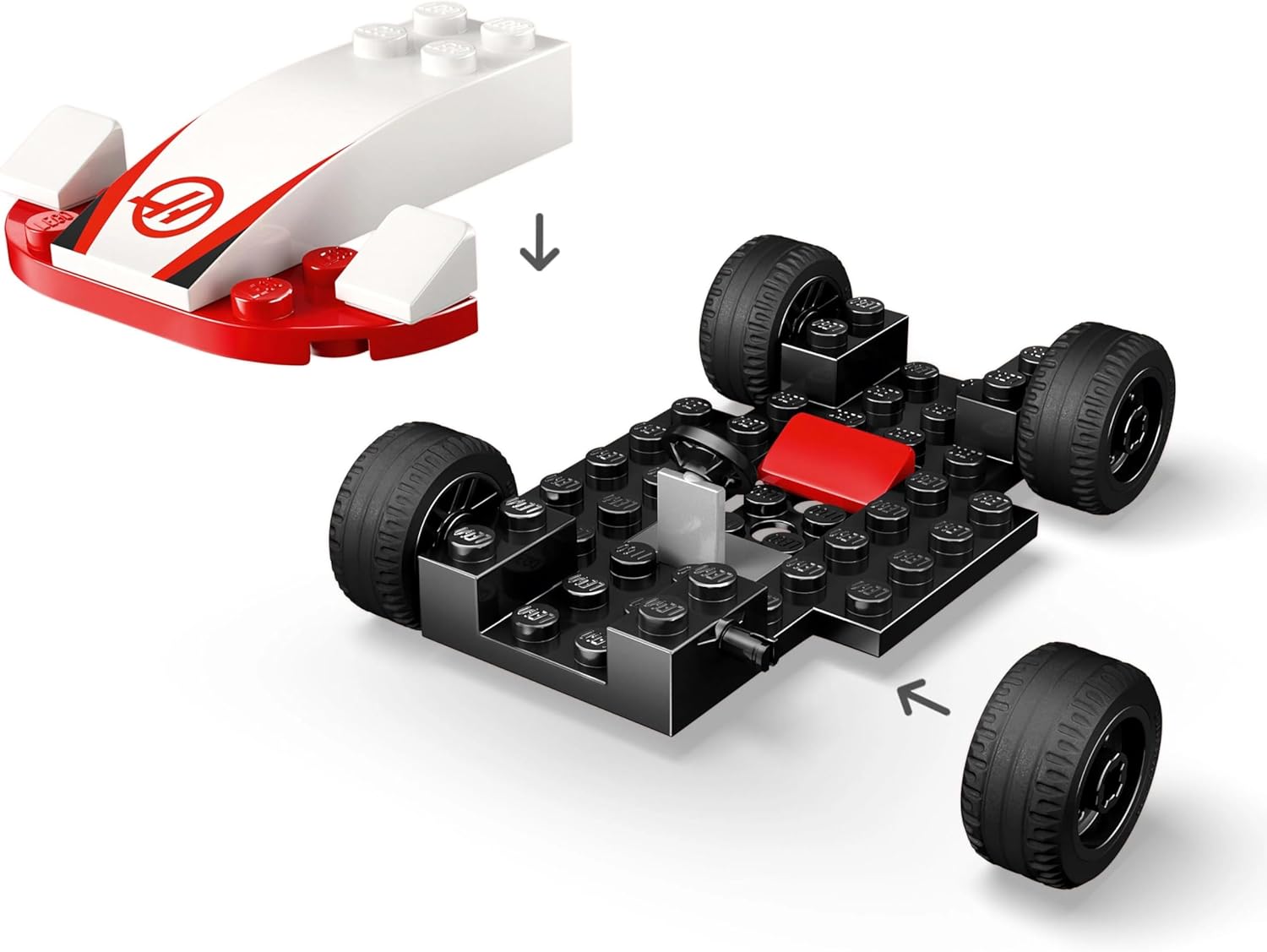 LEGO City F1 Williams Racing & Haas F1 Race Cars - Toy Formula 1 Building Models with 2 Driver Minifigures & Start Lights - Small Gift Idea for 4+ Year Old Toddlers, Boys & Girls - 60464