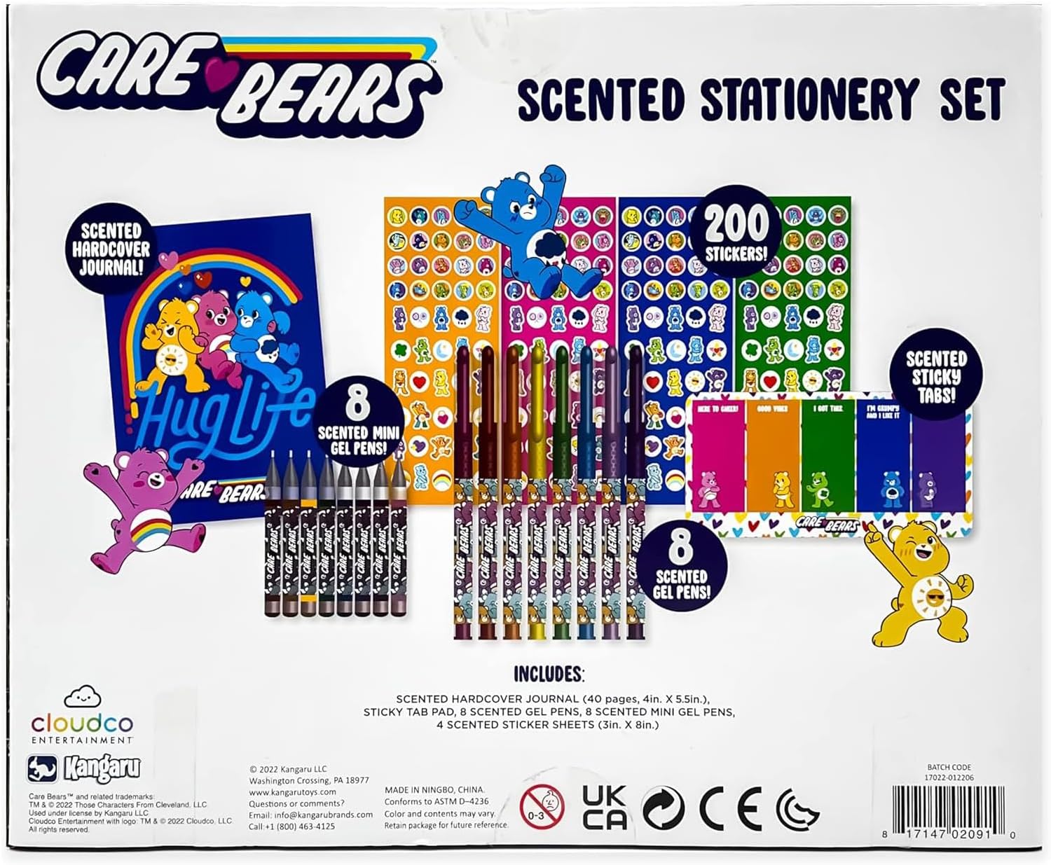 Care Bears Scented Stationery Set - Fun & Fruity Writing Supplies for Kids