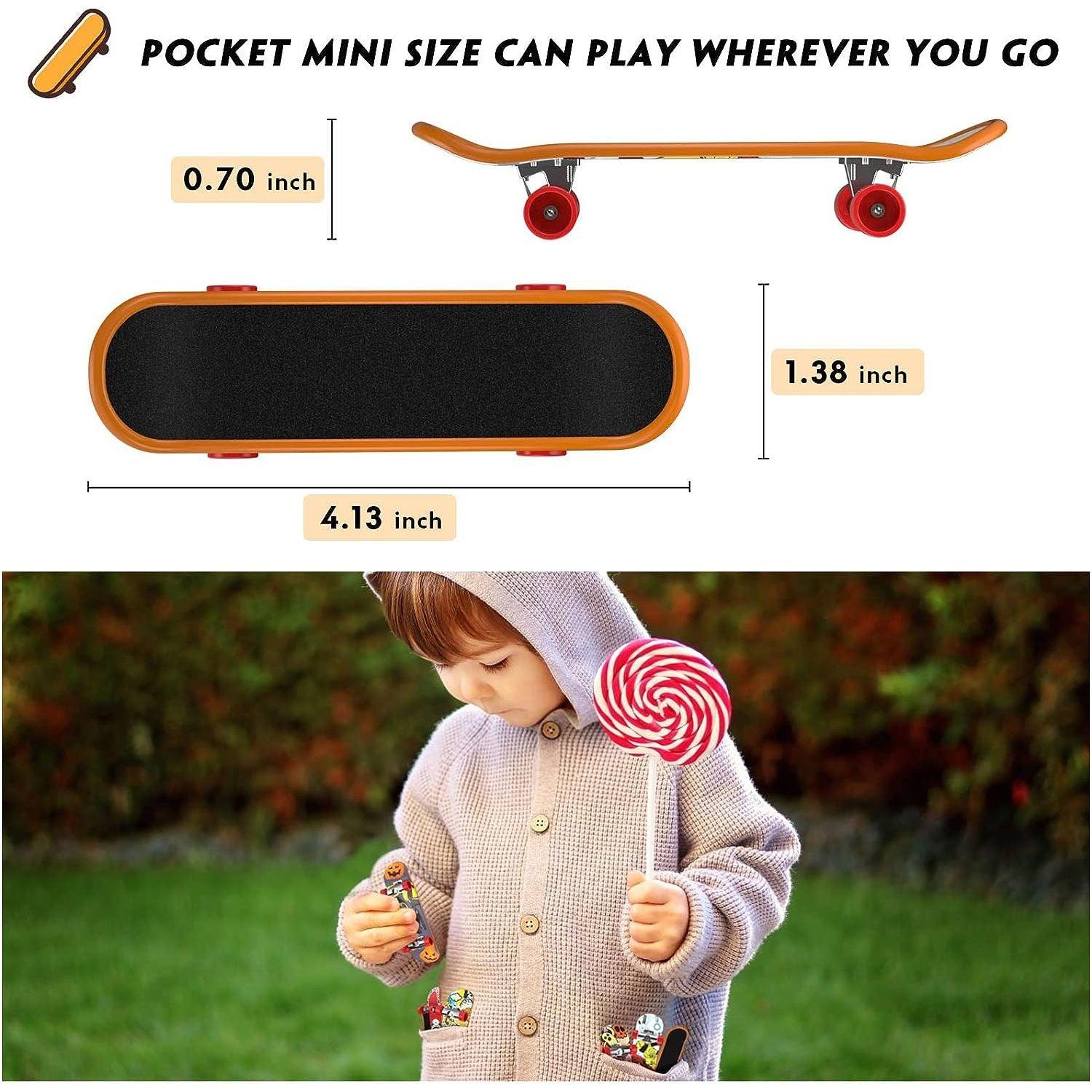 TIME4DEALS لوحة أصابع صغيرة تزلج على الجليد ألعاب 12 قطعة من لوحات الأصابع الاحترافية مجموعة حركة أطراف الأصابع الإبداعية، مجموعة أدوات تزلج صغيرة للمبتدئين، ألعاب رياضية للأصابع، هدايا الحفلات المبتكرة، هدية للأطفال