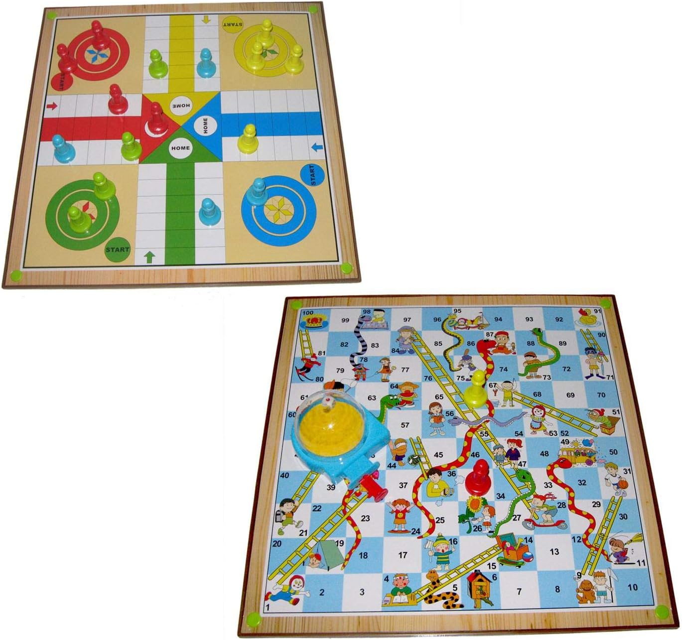 Snakes and ladders & Ludo 38x38 cm for four players