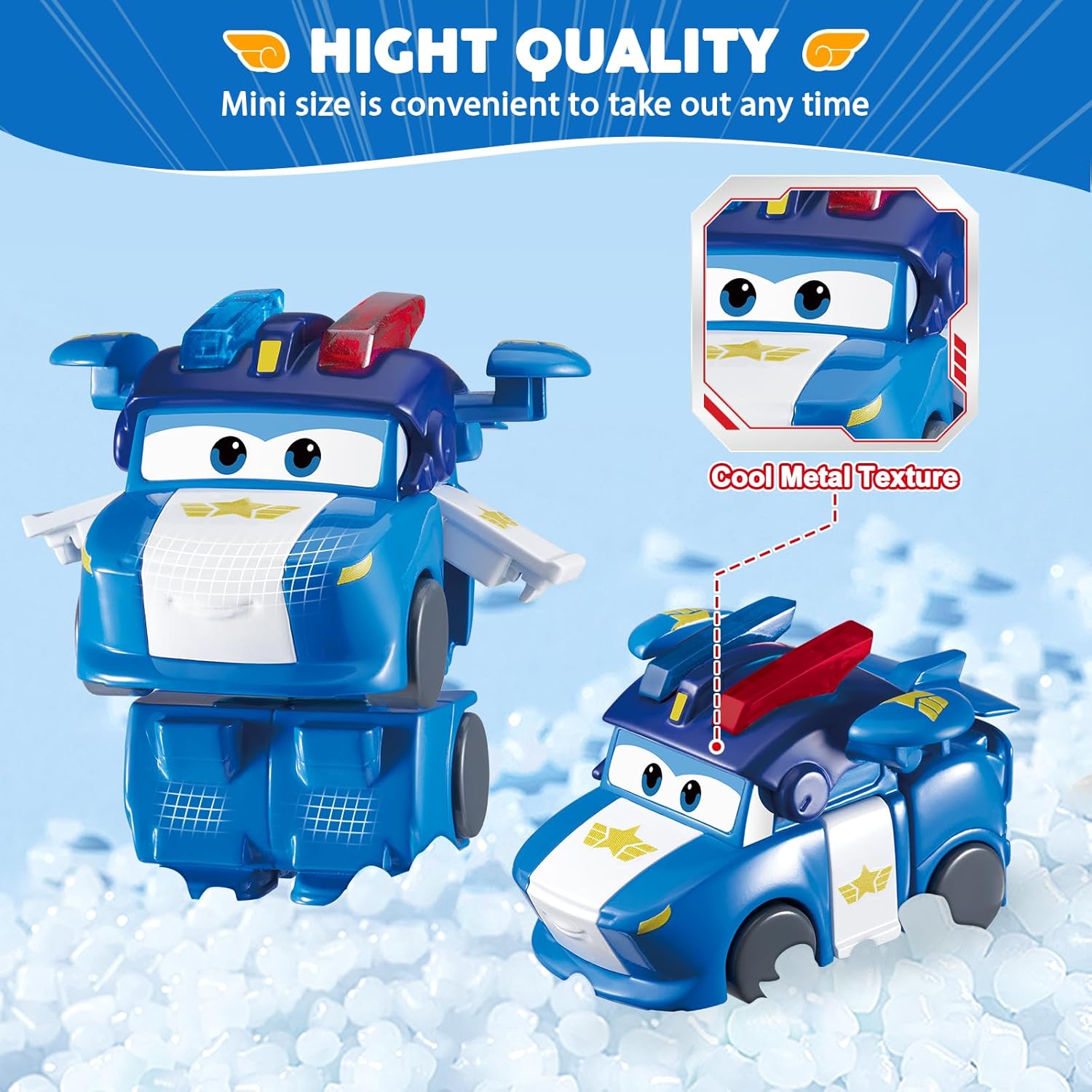 Super Wings Transformable Toys, 2 in Lucie Robot Transforming Action Figures - Lucie