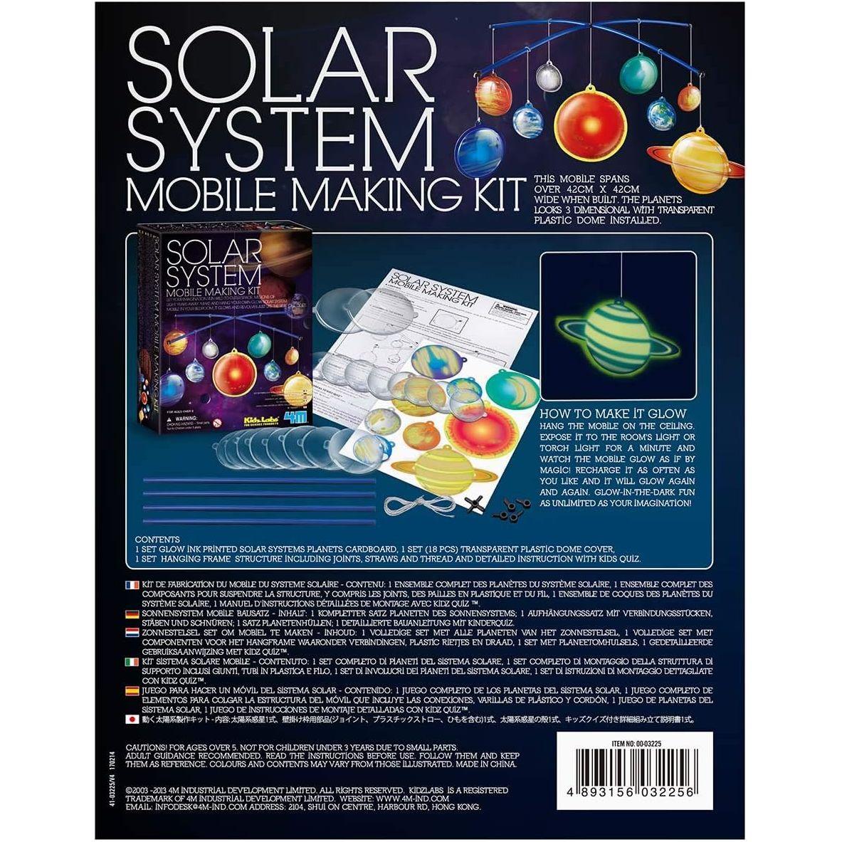 4M KIDZLABS - Glow Solar System Mobile