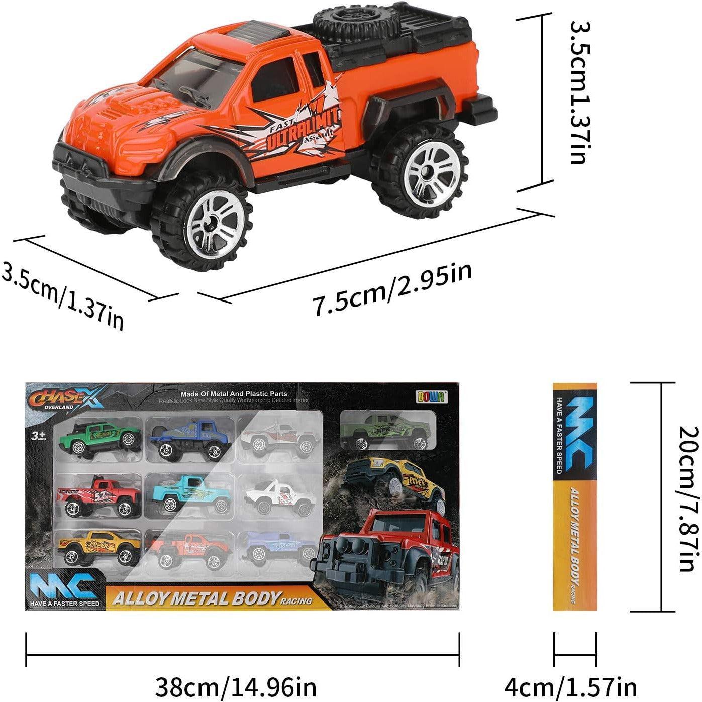 E-More Toy Cars for Kids 10 Pack Racing Cars Toy Set Metal Toy Car Model Vehicle Set for Toddlers - BumbleToys - 5-7 Years, 8-13 Years, Boys, Collectible Vehicles, Pre-Order, Toy Land