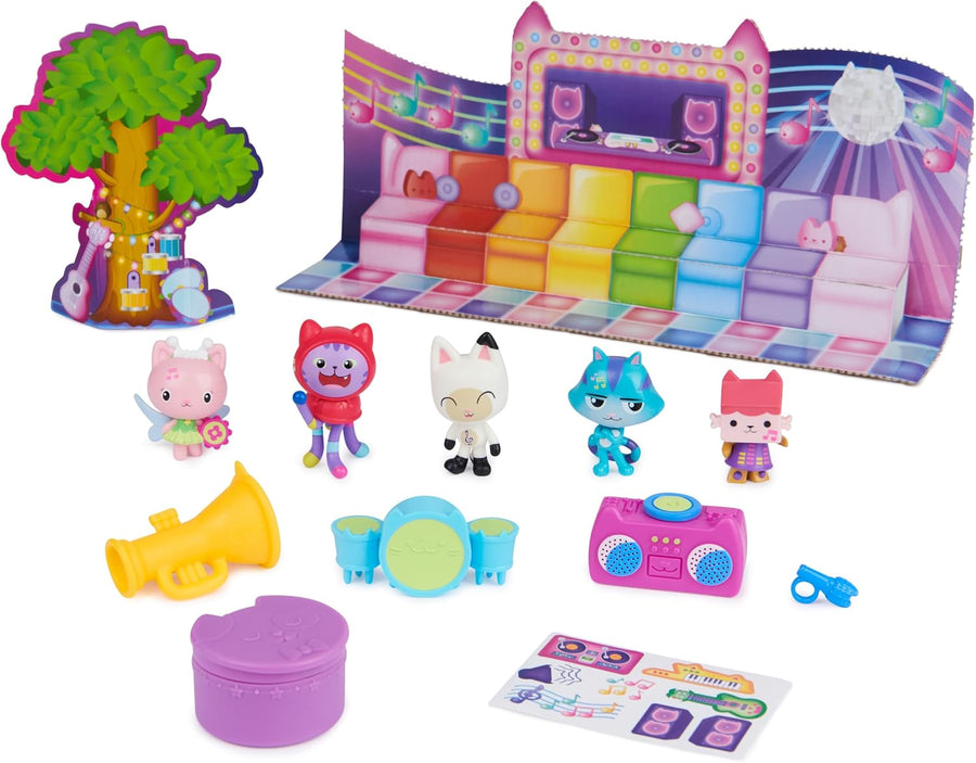 Gabby's Dollhouse Groove with Gabby and Friends Musical Figure Set 14-Pieces