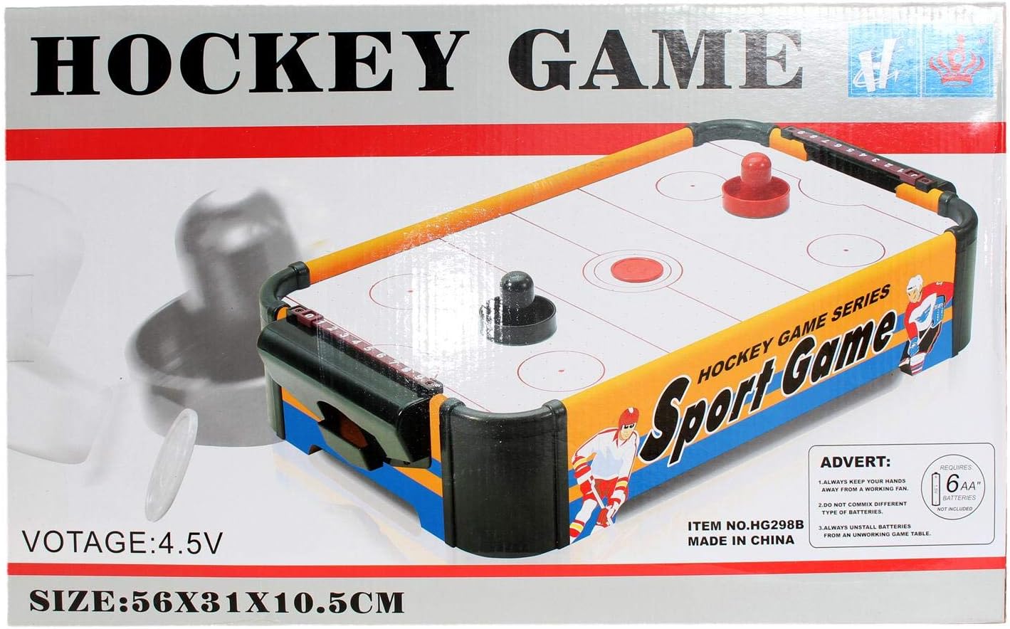 طاولة هوكي الجليد مع شاحن للأطفال
