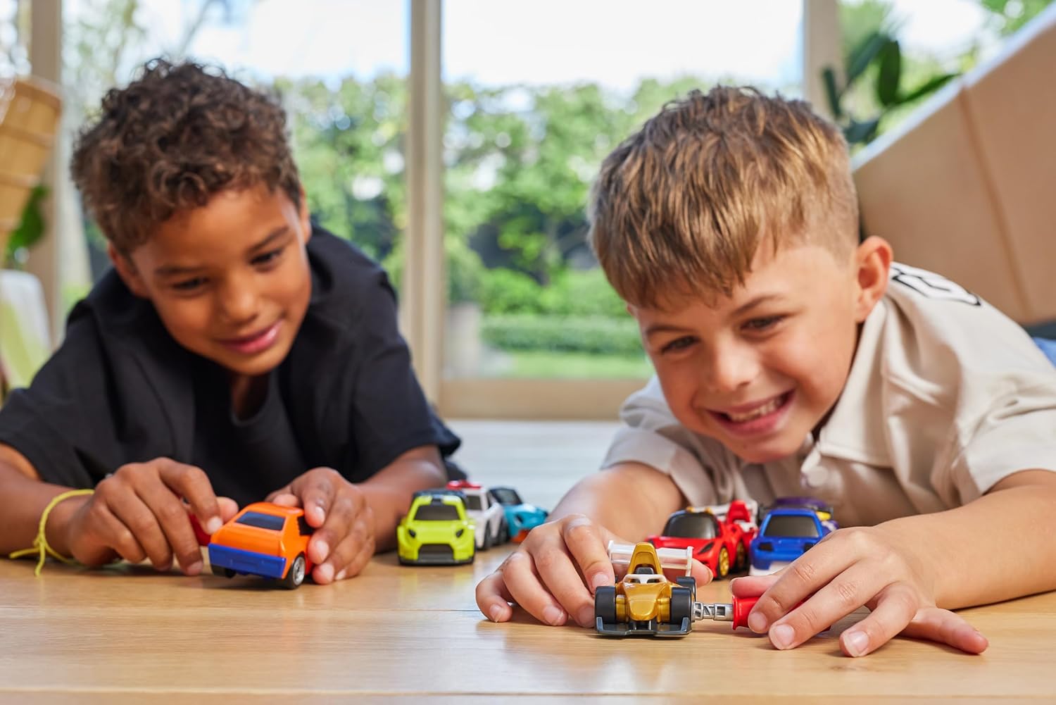 5 Surprise Make-A-Racer Race Car Vehicle Themed Novelty Unboxing Toy Collectible Mini's by ZURU