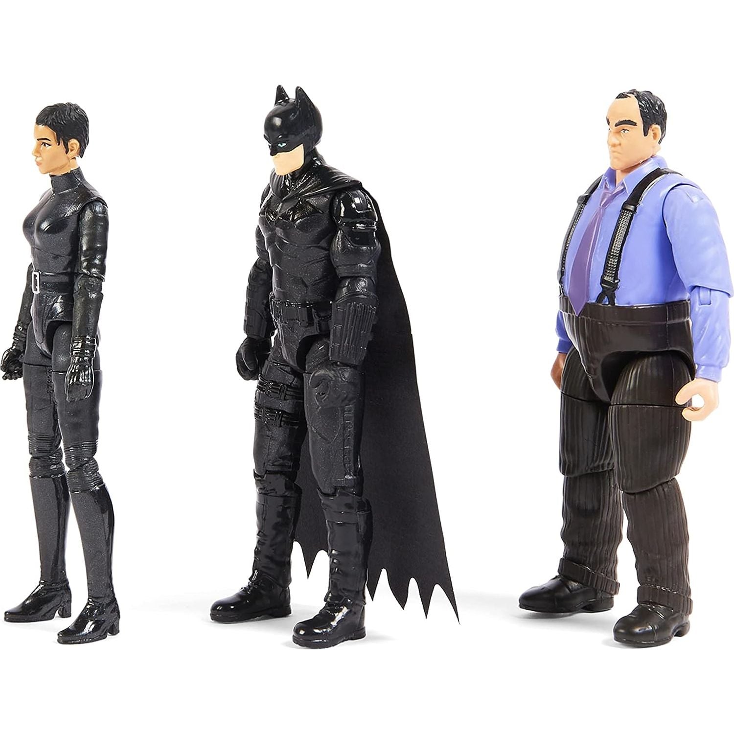 DC Comics, Batman 3-Pack ” Batman, Selina Kyle, The Penguin Action Figures, 3 Accessories, Batman Movie Kids Toy