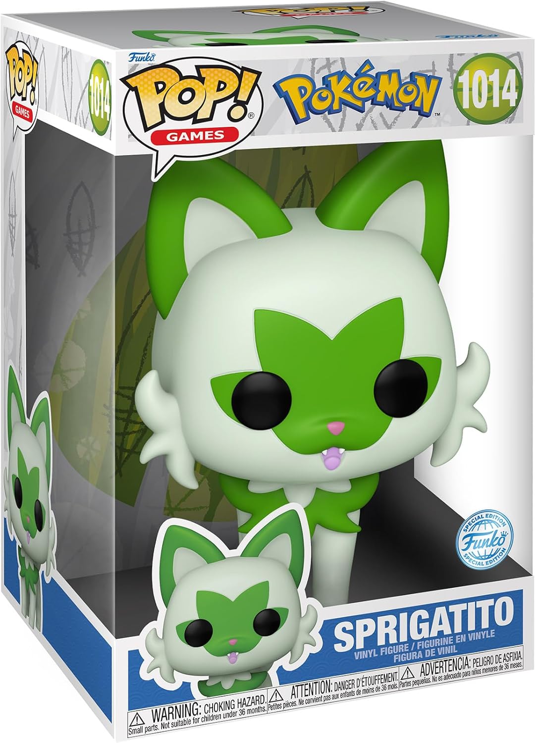 Funko Pop! Jumbo Games: Nintendo - Pokemon - Sprigatito (Exclusive) - jumbo sized pop