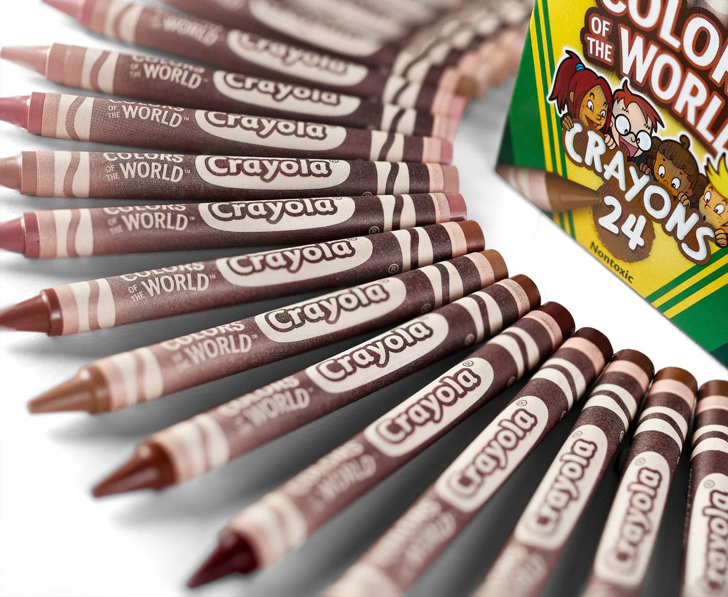 Crayola 24 Colours of The World Skin Tone Crayons