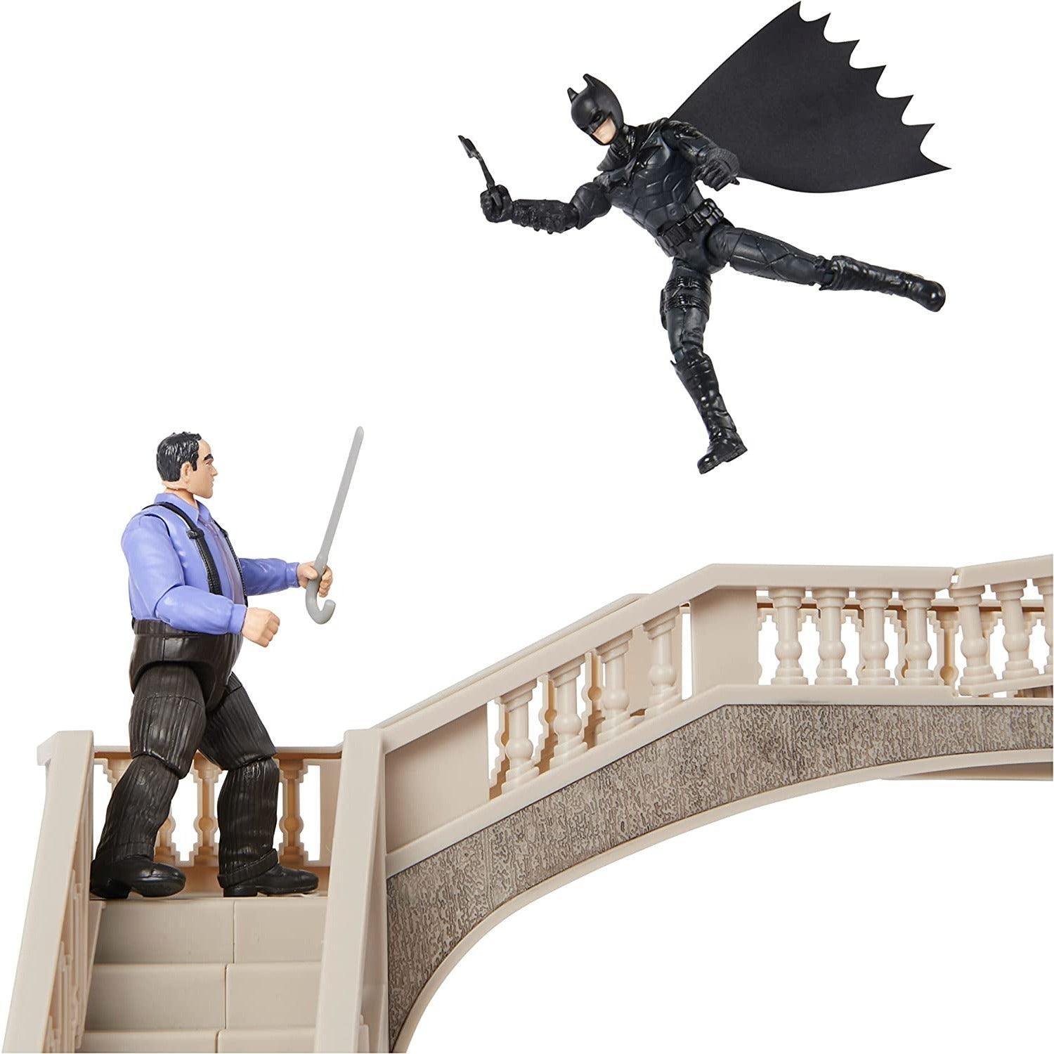 DC Comics, Batman Batcave with Exclusive Batman and Penguin Action Figures and Batcycle, The Batman Movie Collectible Kids - BumbleToys - 5-7 Years, 8+ Years, Action Battling, Avengers, Batman, Boys, DC, DC Comics