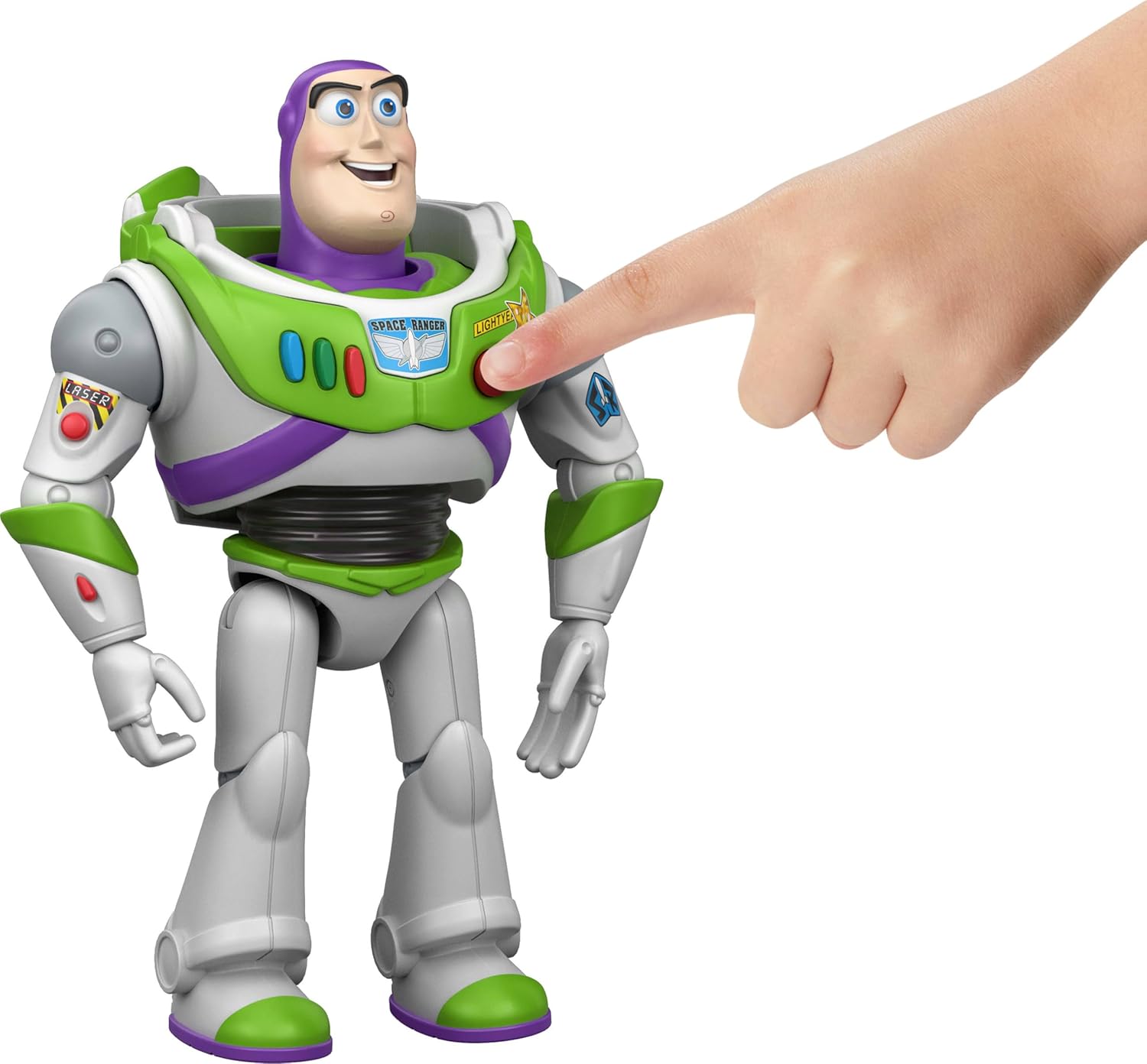 Mattel Disney and Pixar Toy Story 5 Interactables Figure, Buzz Lightyear 7 Inch Playscale, Movie Phrases & Converses with Other Characters in Line