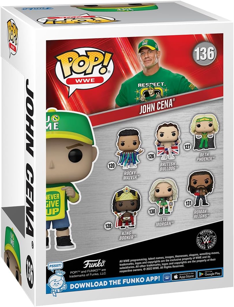 Funko POP! WWE: John Cena - (Never Give up) - Collectable
