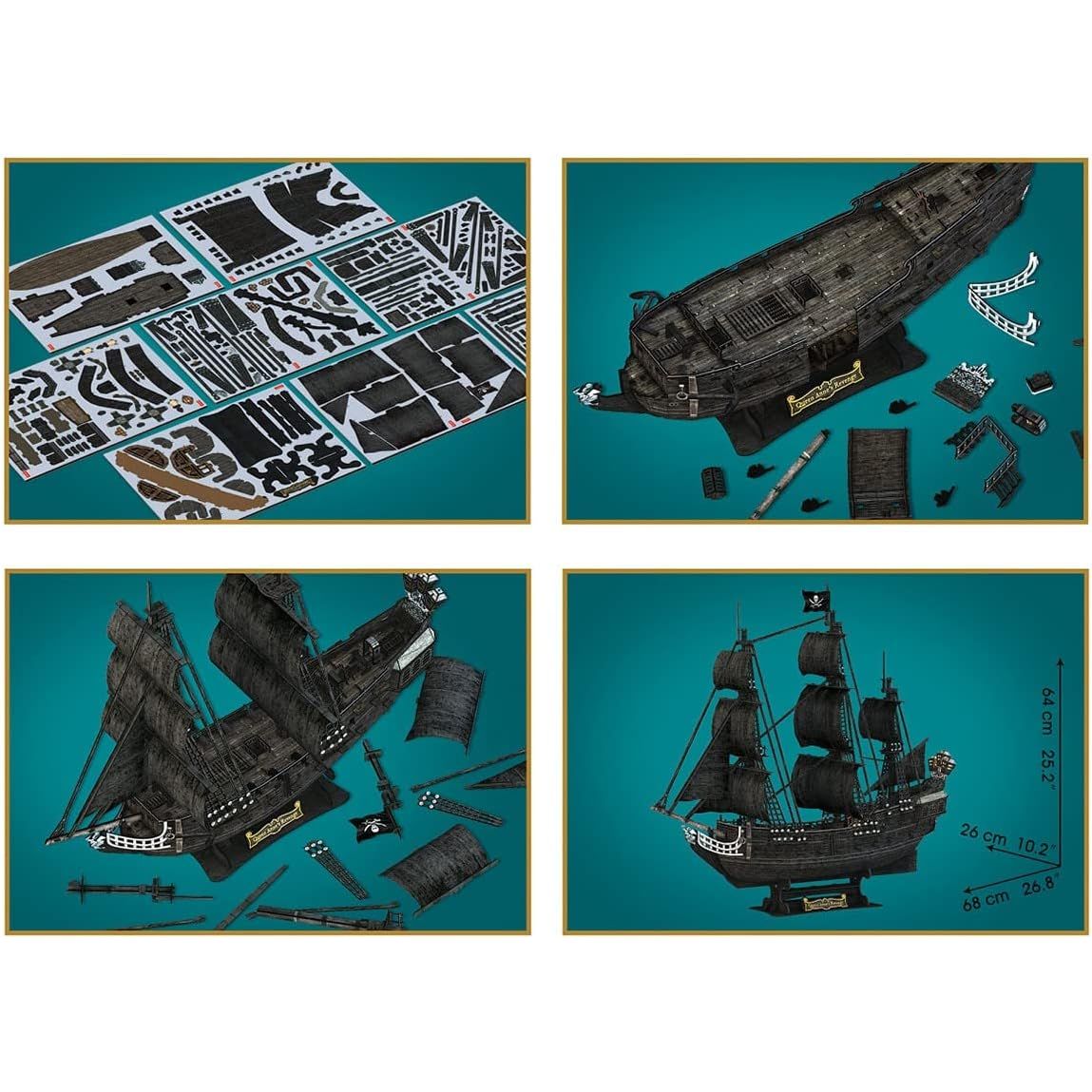 Cubicfun 3D Puzzle Of Queen Anne's Revenge Blackbeard's ship