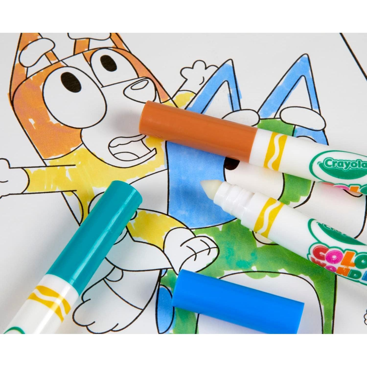 Crayola Bluey Color Wonder Coloring Book Pages & Markers, Mess Free Coloring, 18 Pages, Gift