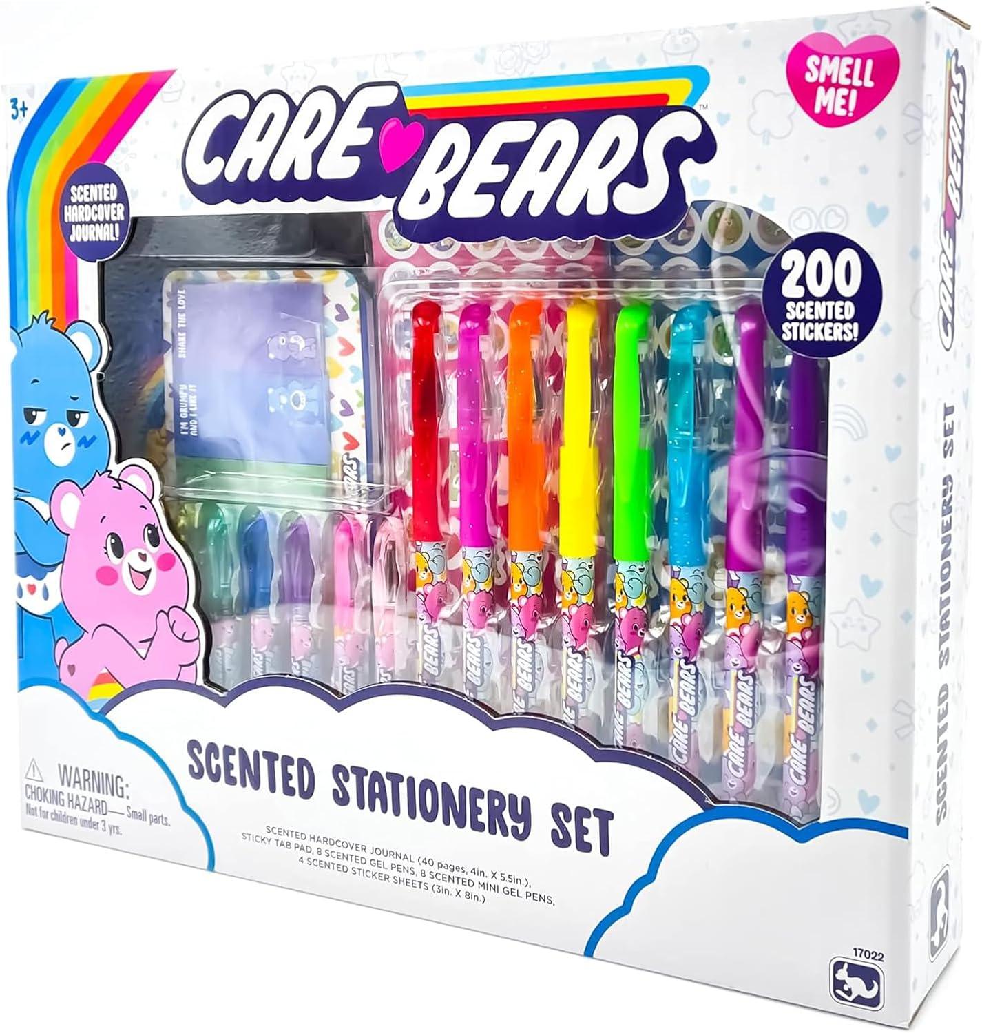 مجموعة القرطاسية المعطرة من Care Bears - لوازم كتابة ممتعة وفواكهية للأطفال