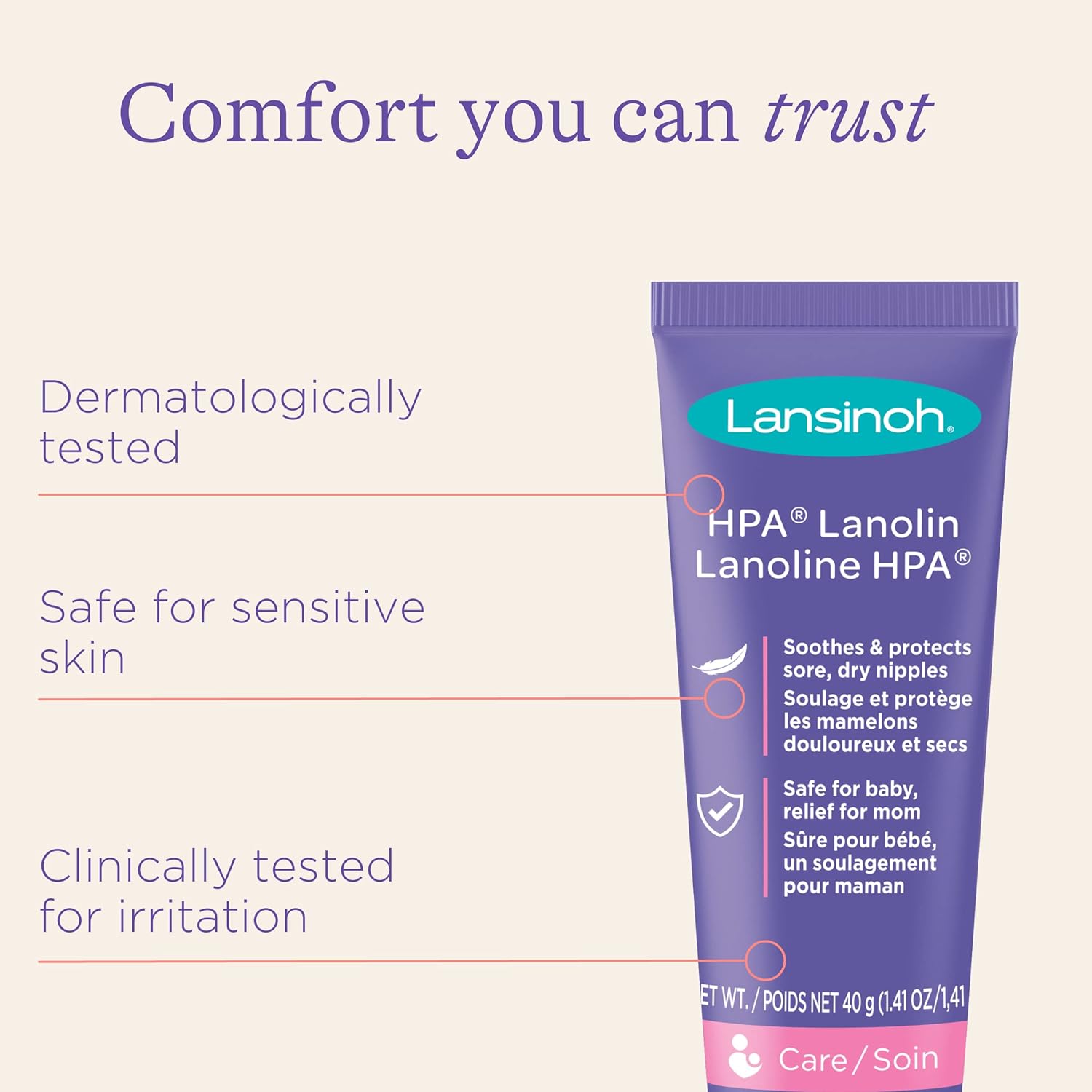 Lansinoh HPA Lanolin Nipple Cream 40G