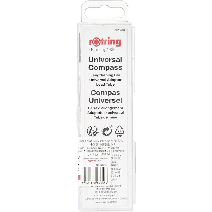 rOtring Compact Universal Compass with Extension Bar and Compass Attachment | 480mm
