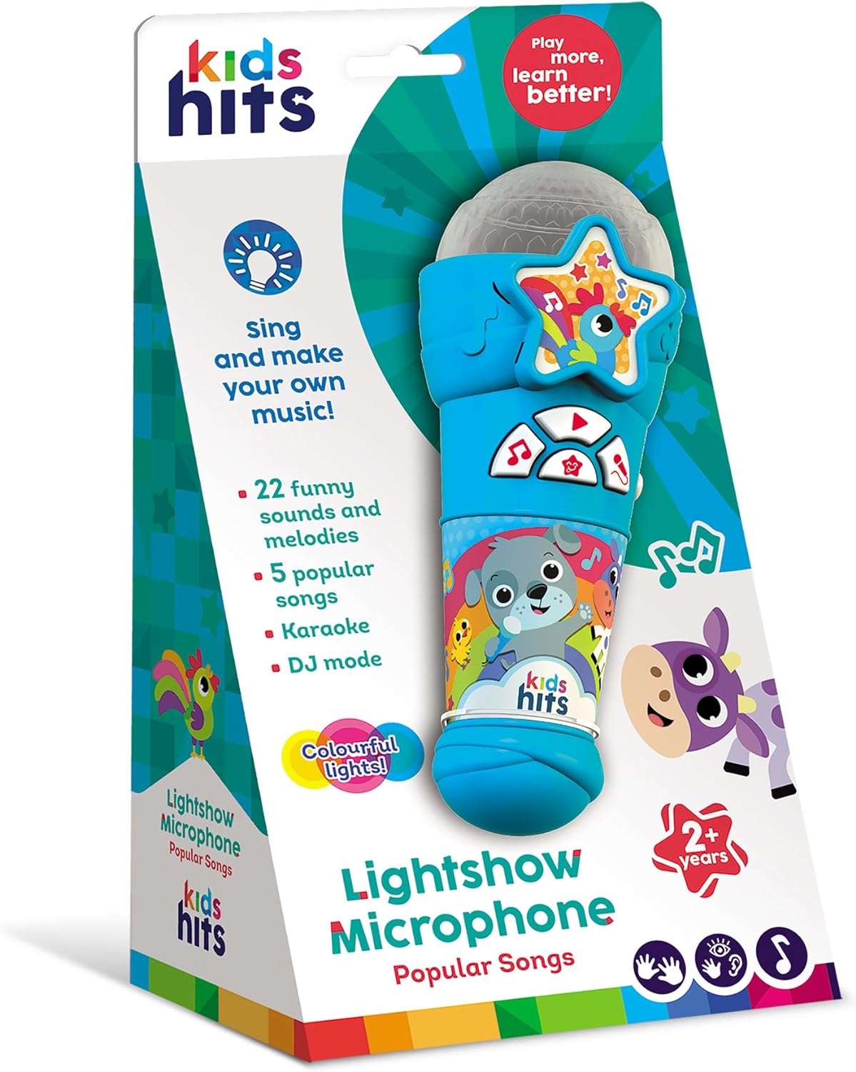 Kids Hits Light Show Microphone Play More,Learn Better!