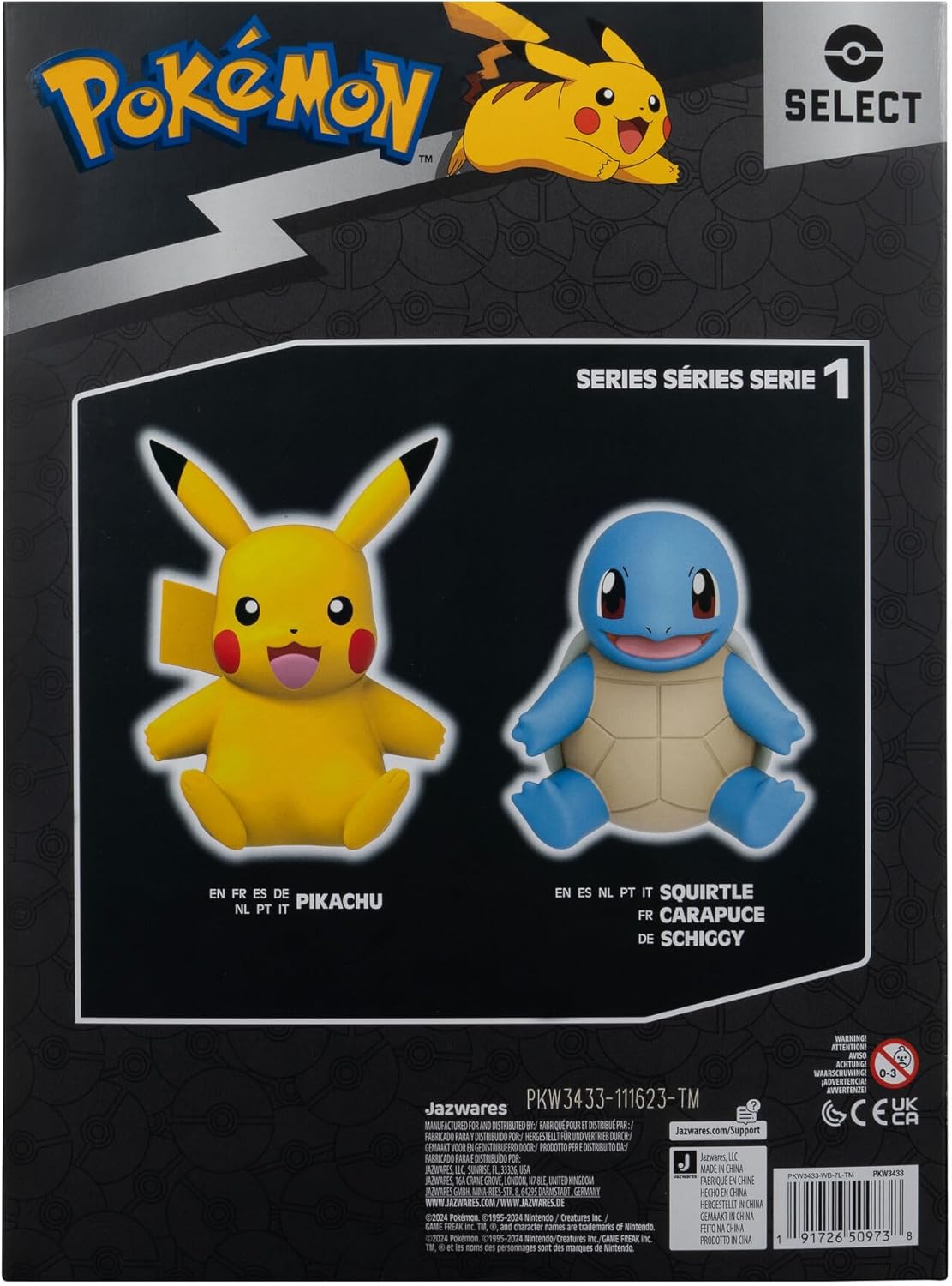 Jazwares Pokemon Select Deluxe Vinyl - Pikachu 20 cm