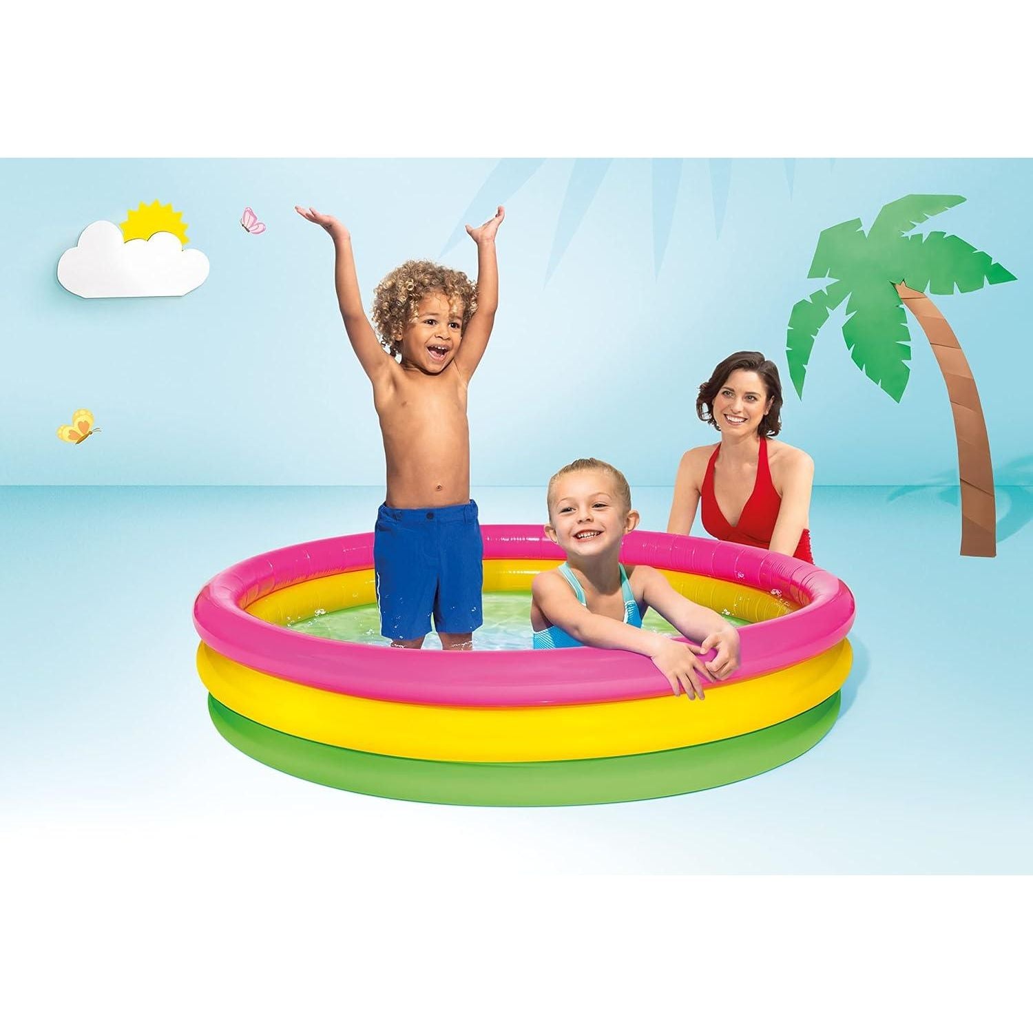Intex 57422 3 Ring Sunset Glow Pool 147 x 33cm