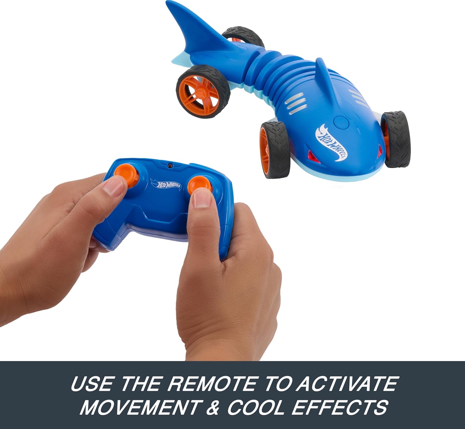 Hot Wheels RC 1:15 Scale Shark Speeder, Battery-Powered Remote-Control ...