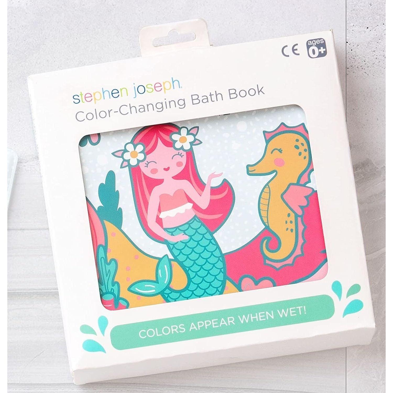 Stephen Joseph, Floating Color Changing Bathtime Book, Toddler Bath Toys