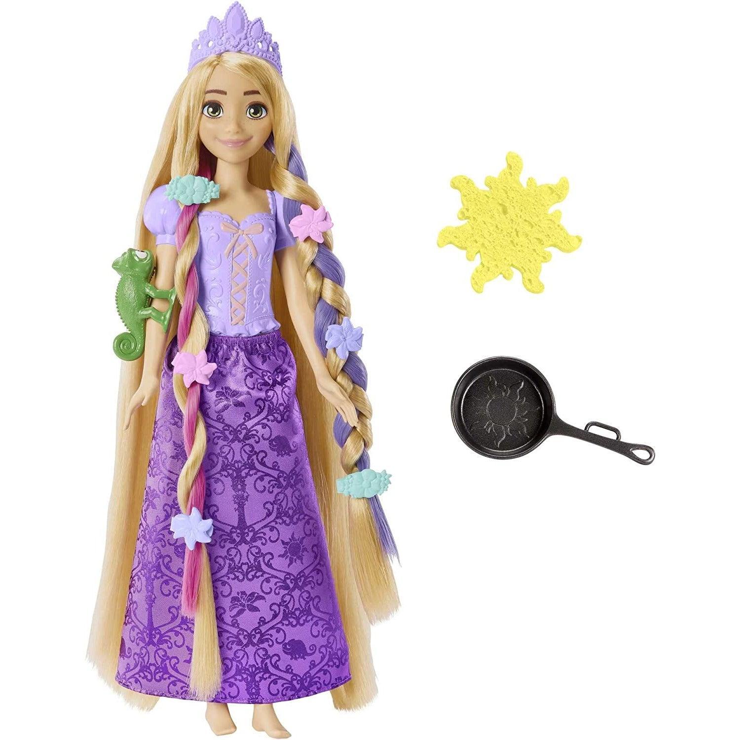 Mattel Disney Princess Rapunzel Fashion Doll with Long Fairy-Tale Hair, 2 Color-Change Hair Extensions & 10 Hairstyling Pieces - BumbleToys - 5-7 Years, Boys, Disney Princess, Fashion Dolls & Accessories, Girls, Pre-Order