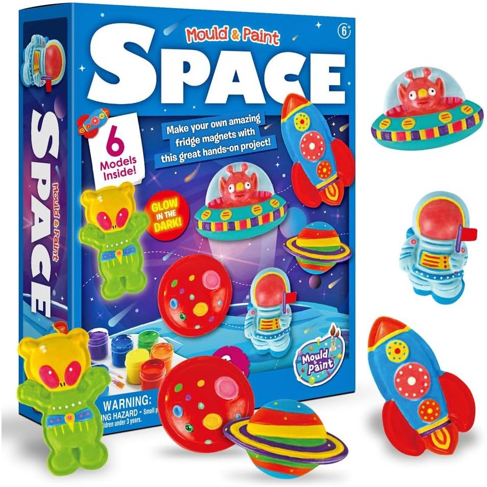 Eduman Mould & Paint Space Elements, DIY Toy for kids T2552, 6+