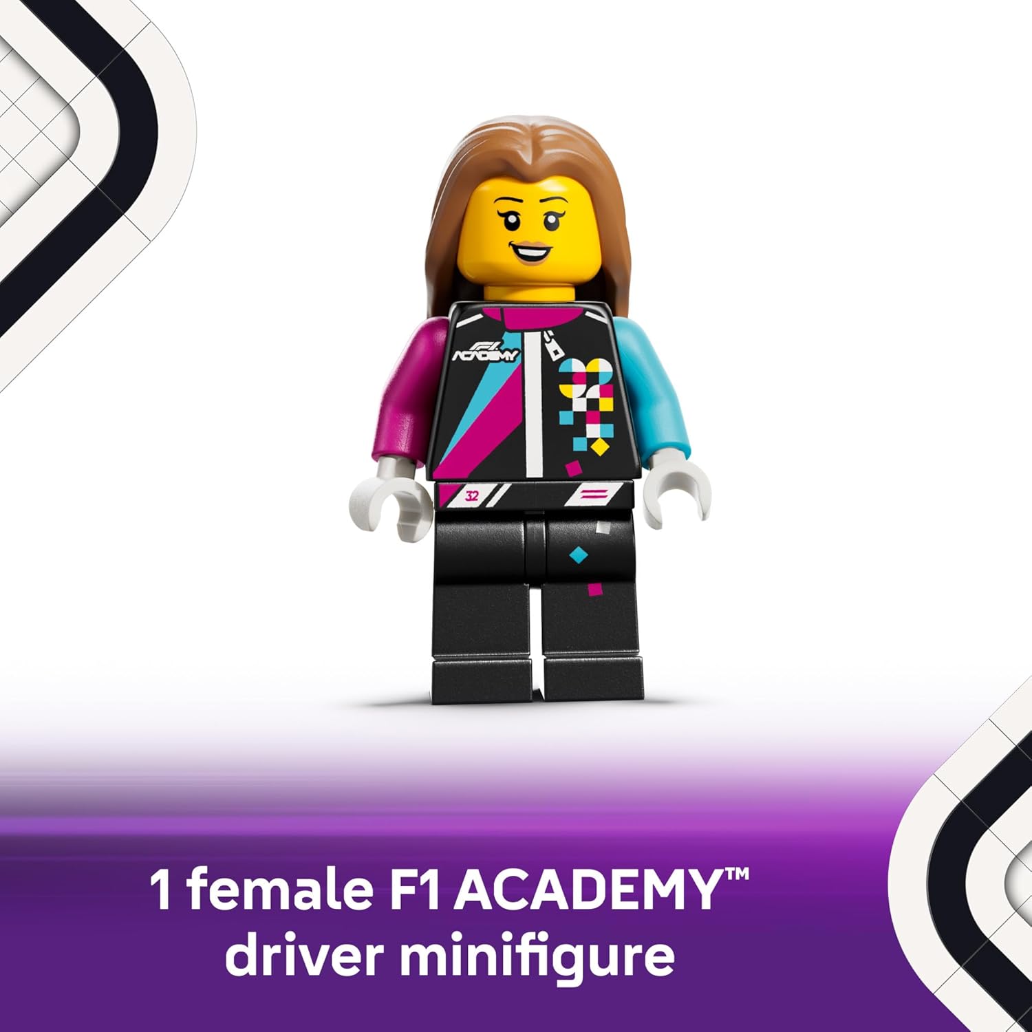 لعبة بناء سيارة سباق F1 ACADEMY من LEGO Speed Champions - سيارة سباق للعب التخيلي مع شخصية F1 ACADEMY مصغّرة - سيارة لعبة للعب والعرض للأولاد والبنات، الأعمار 10+ - فكرة هدية لأعياد الميلاد - 77258