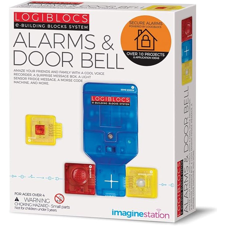 4M Steam Powered Kids Logiblocs - Alarms & Door Bell