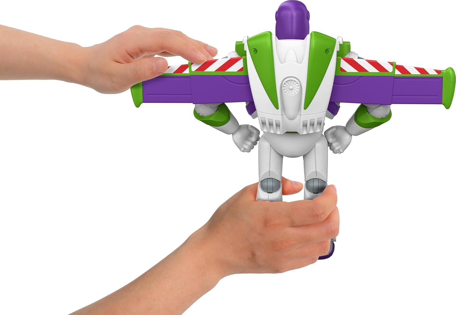 Mattel Disney Pixar Toy Story 5 Buzz Astral Mission Ready Fold-Up Wings Figurine (approx. 25 cm), Movie Appearance, 12 Motion Points, Kids Toy 3+