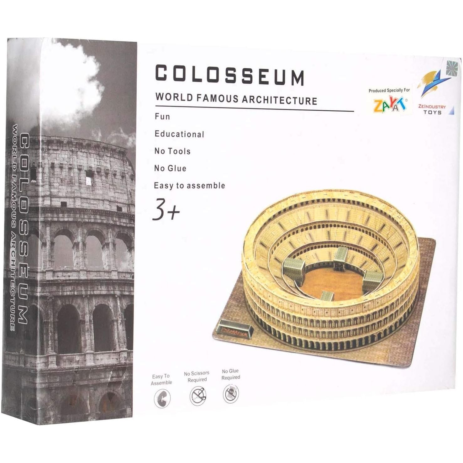 Zeindustry Toys 3D Puzzle for Kids 84 Pieces -  Colosseum