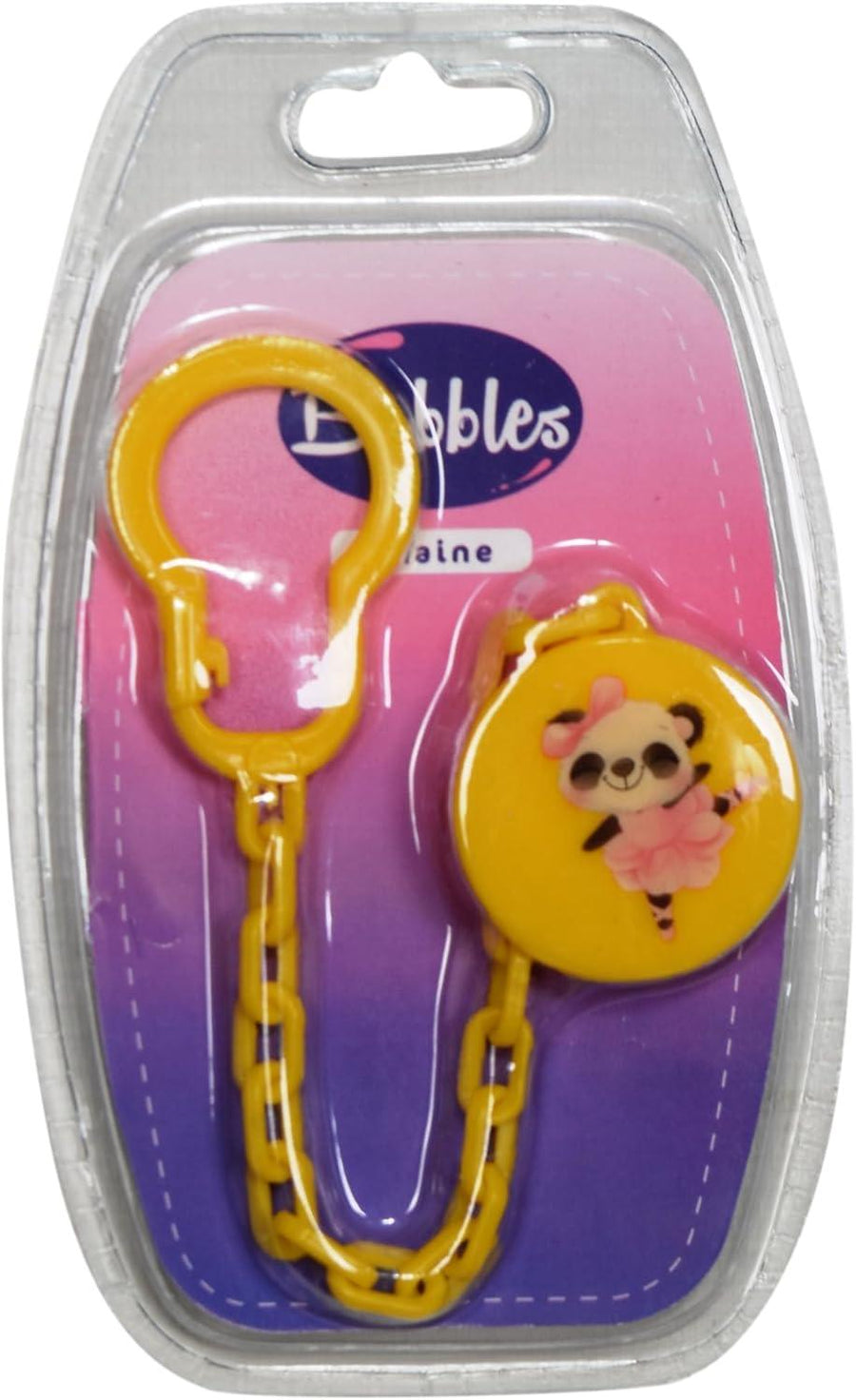 Bubbles Pacifier Chain - Yellow (Style May Vary)