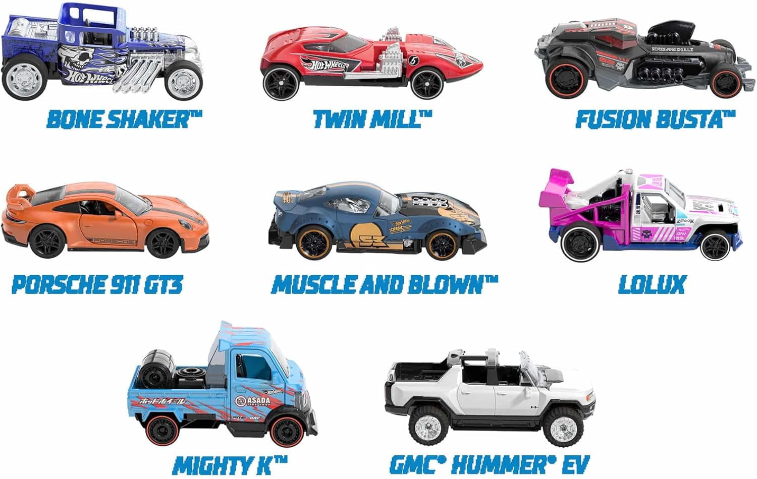 Hot Wheels Speeders Pull-Back - Custom 1968 Camaro Grigia - Auto Giocattolo A Molla
