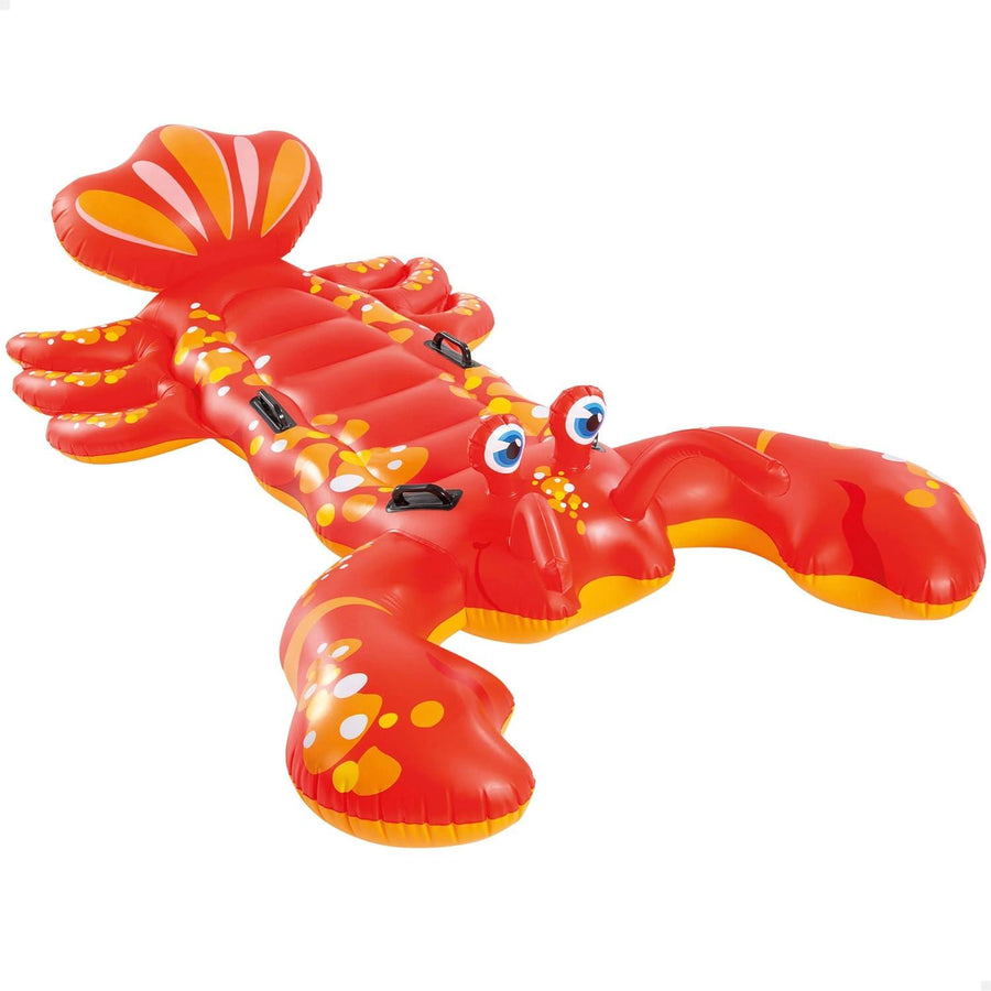 Intex ‎57528 twin baby swim pool funny floats toys inflatable lobster ride on-Size 84" x 54"