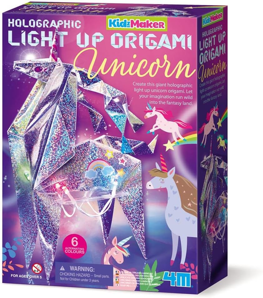 4M KidzMaker-Unicorn Origami Room Light