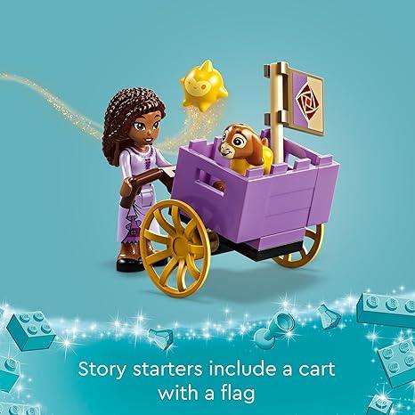 LEGO Disney Wish: Asha in The City of Rosas 43223 Building Toy Set, A Buildable Model from The Disney Movie to Inspire Adventures and Creative Play, A Fun Gift for Kids and Fans Ages 6 and up