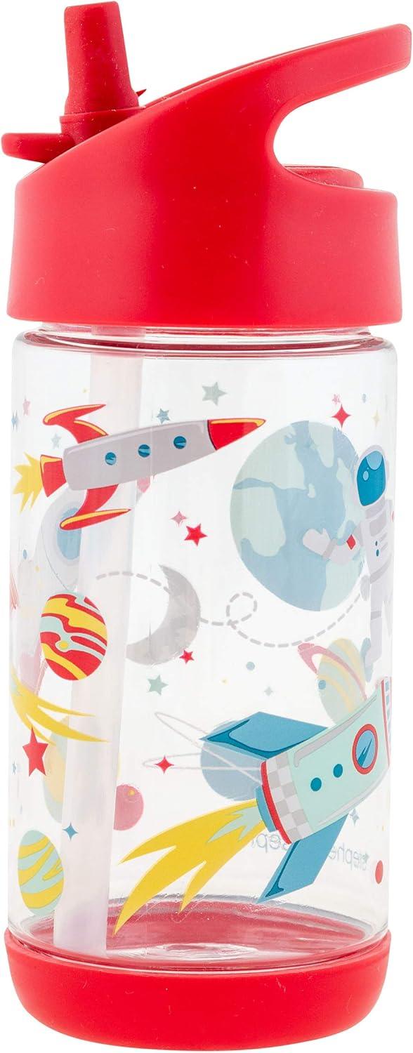 Stephen Joseph Flip Top Kids Water Bottle – Space