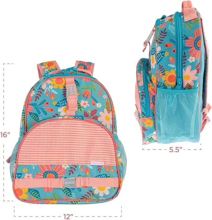 Stephen Joseph Unisex Kid's All Over Print Backpack - Floral